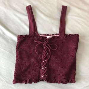 Pacsun Red Cropped Tank